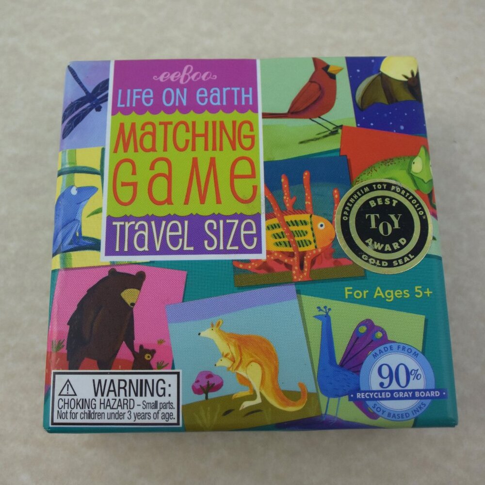 Life On Earth Matching Game Travel Size, Sealed Unused